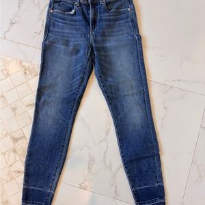 AYR Skinny Blue Jeans with Cool Hem